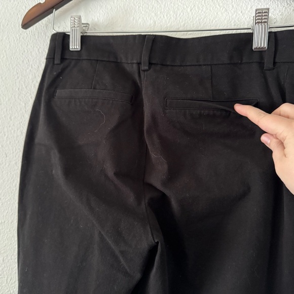 Black Straight Trouser Pants Professional Office Workwear Staple Size 3/4 Clasp - Picture 4 of 9